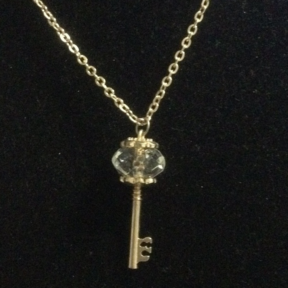 Gold Key Pendant Necklace